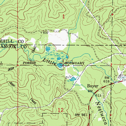 Topographic Map of Pheasant Creek, OR