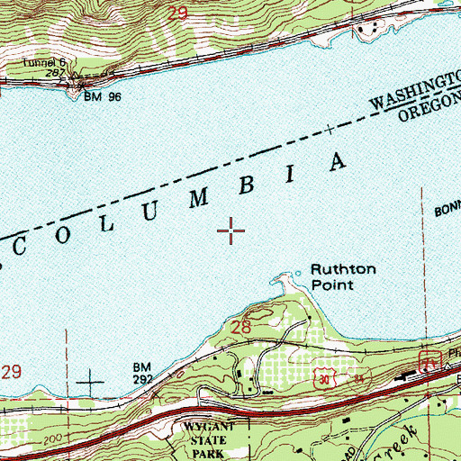 Topographic Map of Phelps Creek, OR