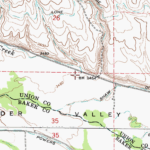 Topographic Map of Pilcher Creek, OR