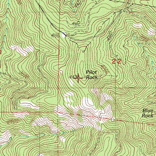 Topographic Map of Pilot Rock, OR
