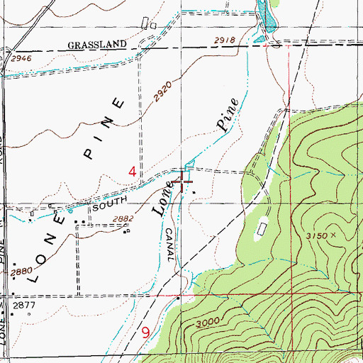 Topographic Map of Pilot Butte South Canal, OR