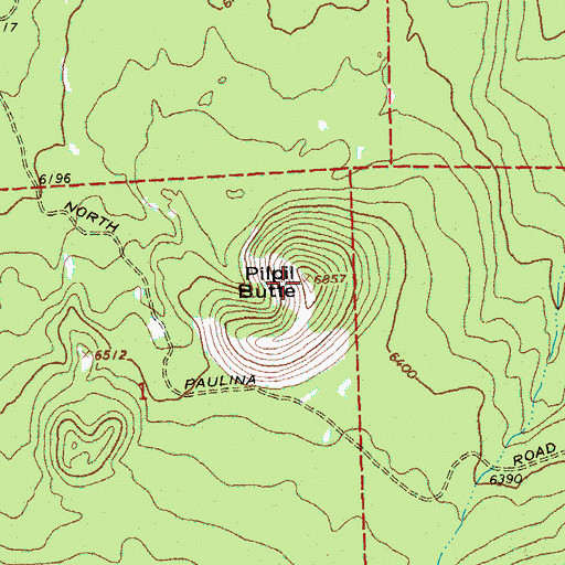 Topographic Map of Pilpil Butte, OR