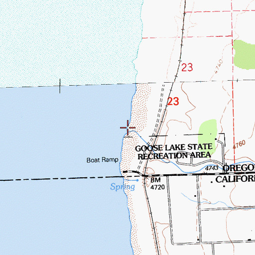 Topographic Map of Pine Creek, OR