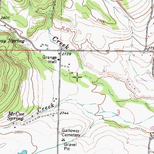 Topographic Map of Pine Creek, OR