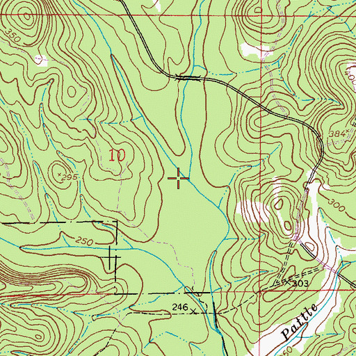 Topographic Map of Bowles Creek, AL
