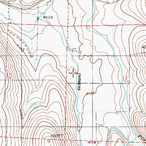 Topographic Map of Pine Tree Gulch, OR