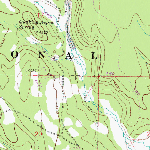 Topographic Map of Pinus Creek, OR