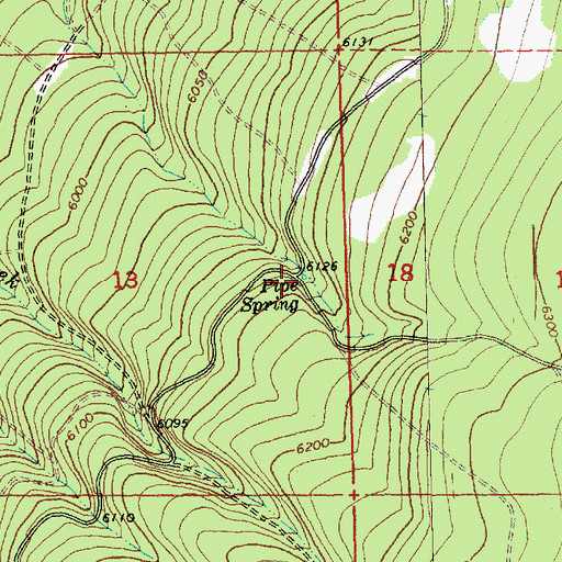 Topographic Map of Pipe Spring, OR
