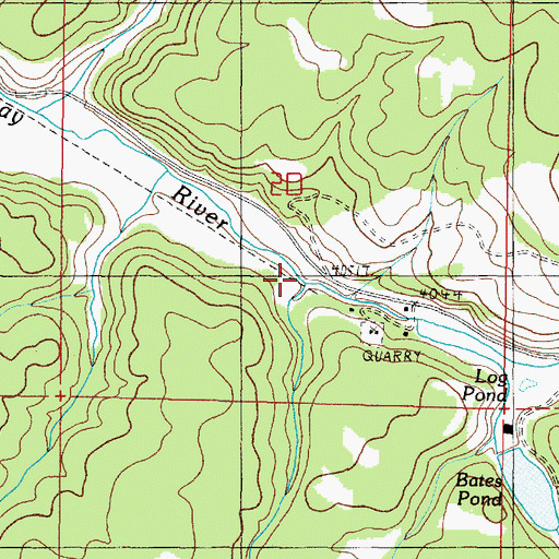 Topographic Map of Placer Gulch, OR