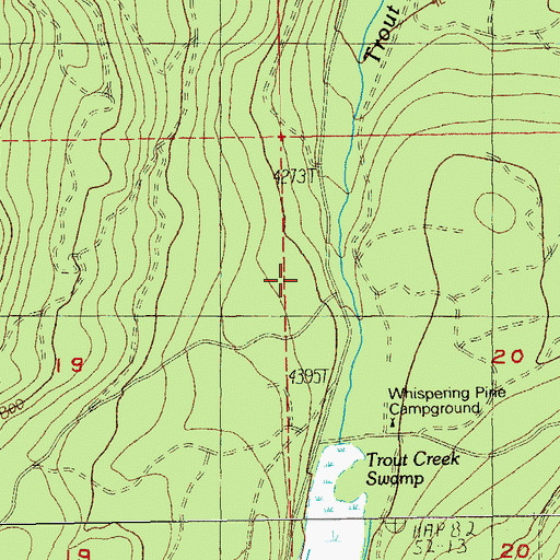 Topographic Map of Pole Creek Spring, OR