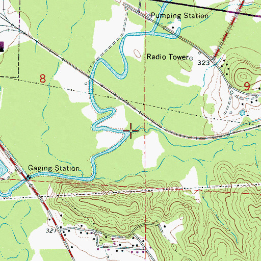 Topographic Map of Boxes Creek, AL
