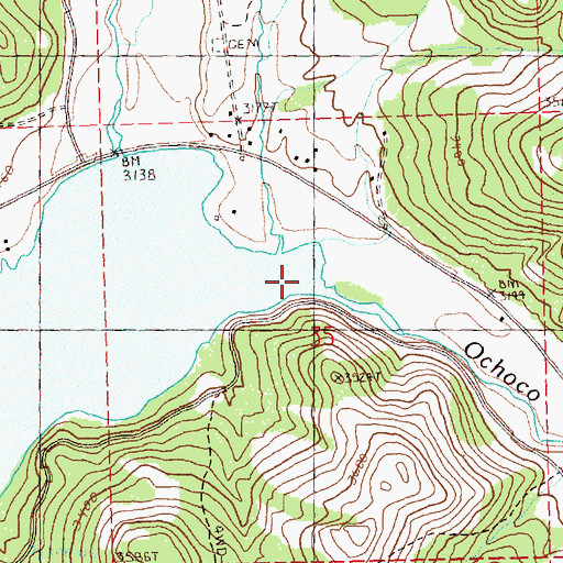 Topographic Map of Polly Creek, OR