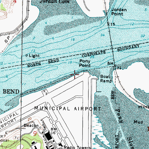 Topographic Map of Pony Point, OR