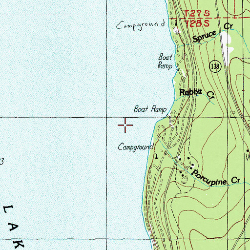 Topographic Map of Porcupine Creek, OR
