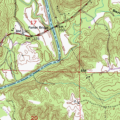 Topographic Map of Boyd Creek, AL