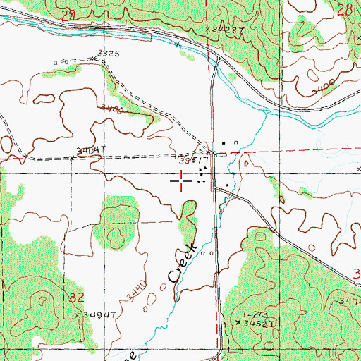 Topographic Map of Post School (historical), OR