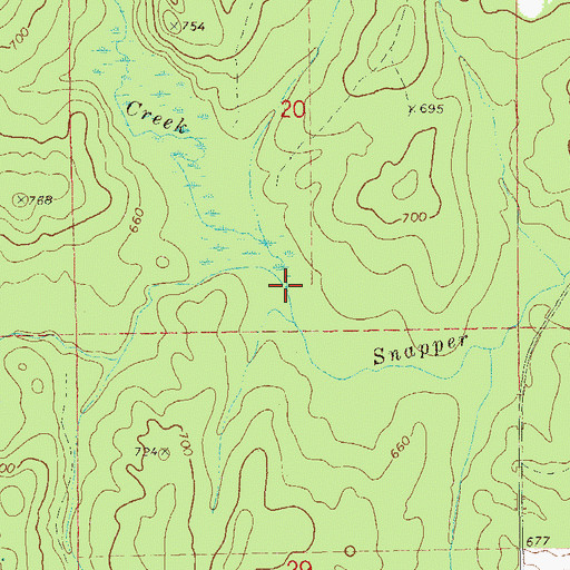 Topographic Map of Boyds Creek, AL