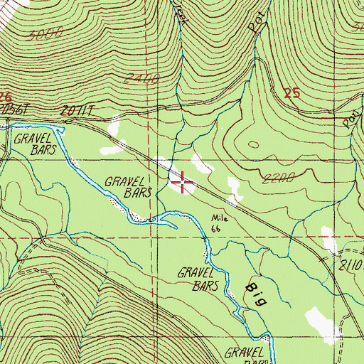 Topographic Map of Pot Creek Cabin, OR