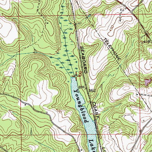 Topographic Map of Boyds Mill Creek, AL
