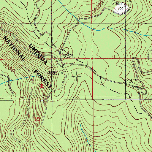 Topographic Map of Prairie Camp Shelter, OR