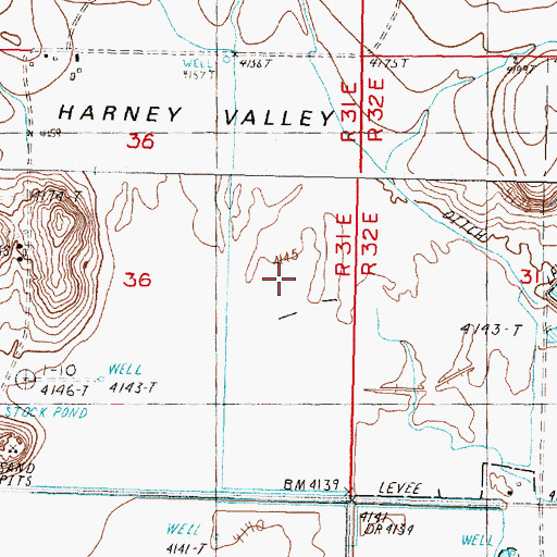 Topographic Map of Prater Creek, OR