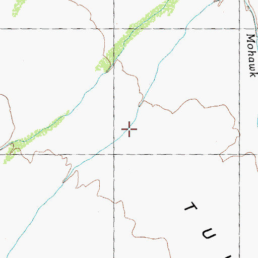 Topographic Map of Smoke Tree Wash, AZ