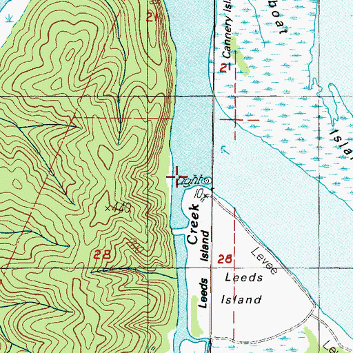 Topographic Map of Providence Creek, OR