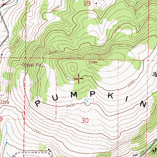 Topographic Map of Pumpkin Ridge, OR