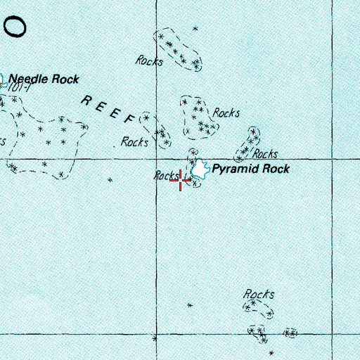 Topographic Map of Pyramid Rock, OR