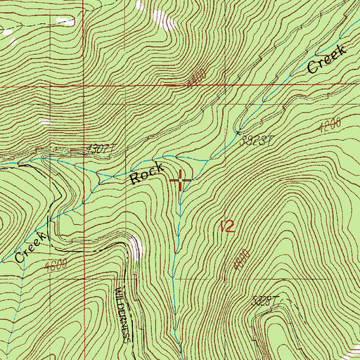Topographic Map of Quartz Canyon, OR