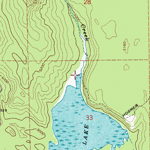 Topographic Map of Quinn Creek, OR