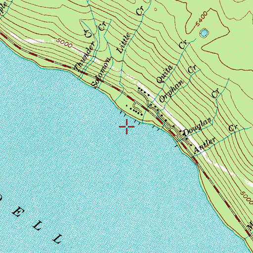 Topographic Map of Quita Creek, OR