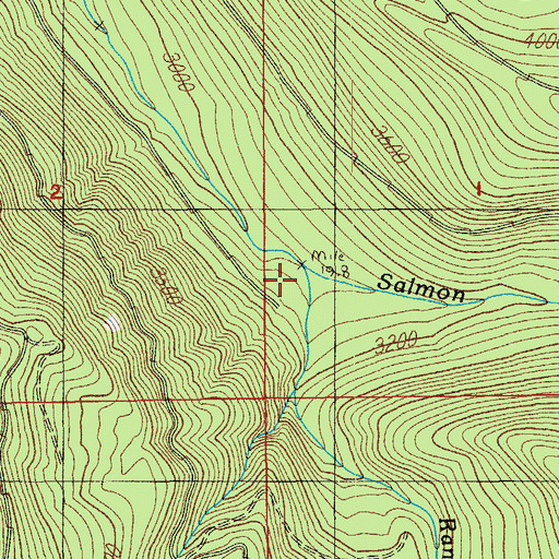 Topographic Map of Ranger Creek, OR