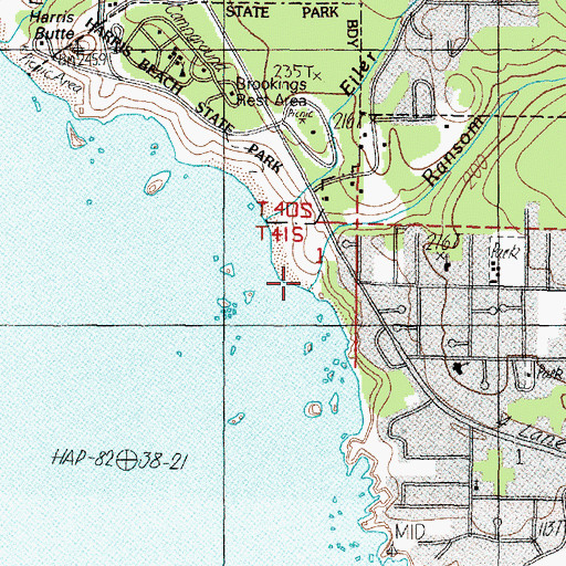 Topographic Map of Ransom Creek, OR