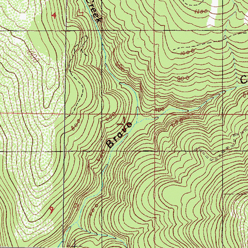 Topographic Map of Ransom Creek, OR