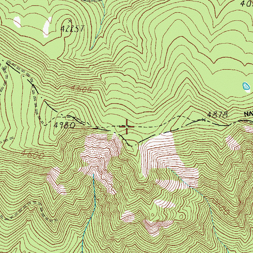 Topographic Map of Rapidan Trail, OR