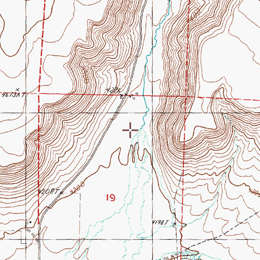 Topographic Map of Rattlesnake Creek, OR
