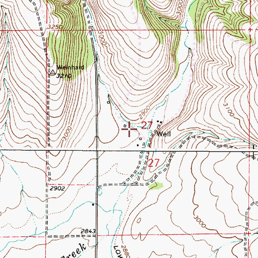 Topographic Map of Reagan Gulch, OR