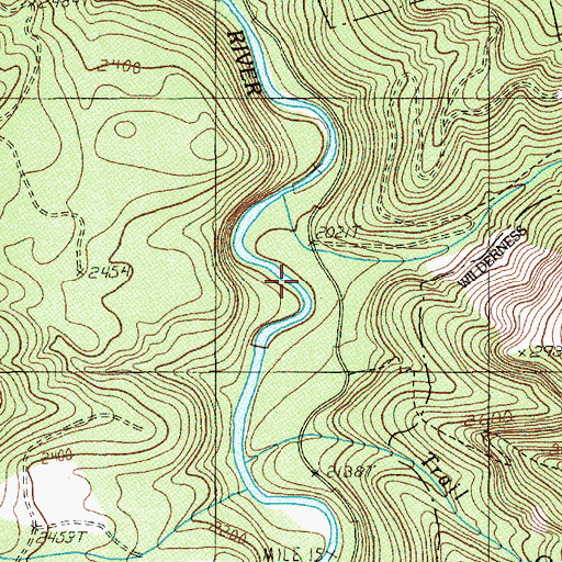 Topographic Map of Rebel Creek, OR