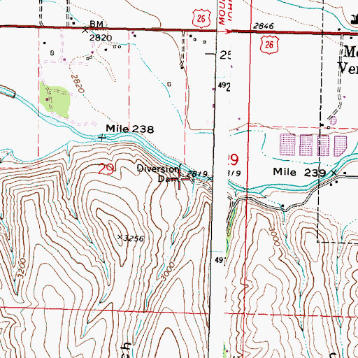 Topographic Map of Red Gulch, OR