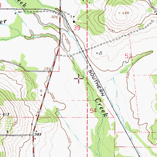 Topographic Map of Reese Creek, OR