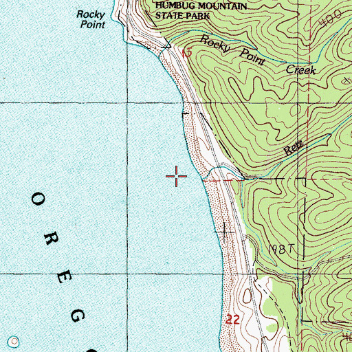 Topographic Map of Retz Creek, OR