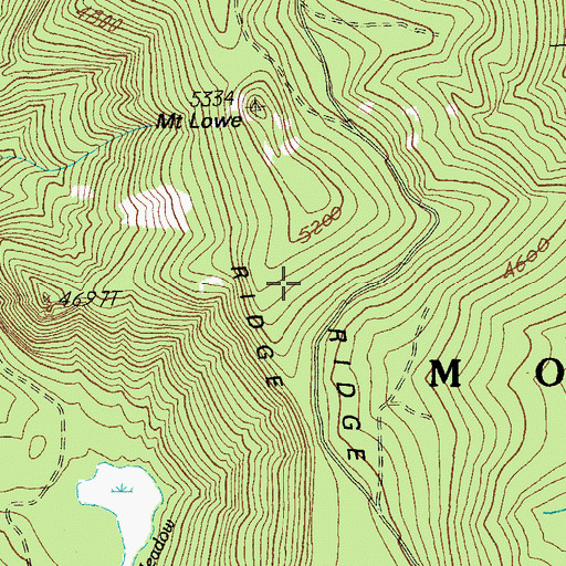Topographic Map of Rhododendron Ridge Trail, OR