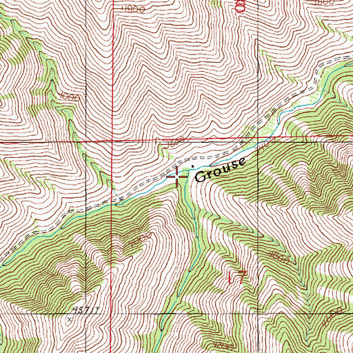 Topographic Map of Rich Creek, OR