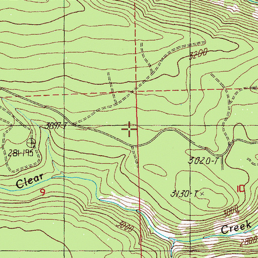 Topographic Map of Rimrock Trail, OR