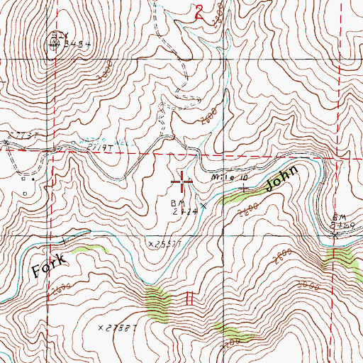 Topographic Map of Ritter Grange (historical), OR