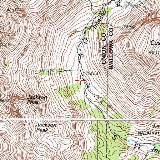 Topographic Map of River Head Camp (historical), OR