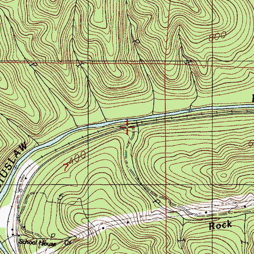 Topographic Map of Rock Creek, OR