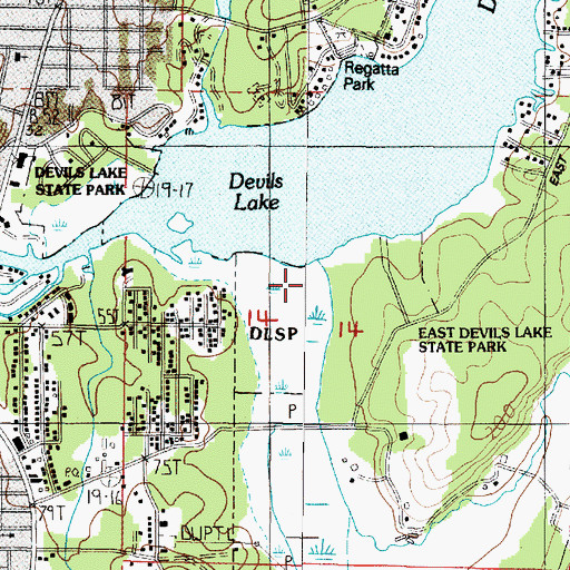 Topographic Map of Rock Creek, OR