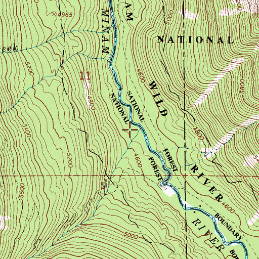Topographic Map of Rock Creek, OR